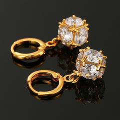 Exquisite Sparkling Minor Design Statement Earrings