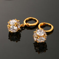 Exquisite Sparkling Minor Design Statement Earrings