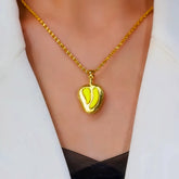 14K Gold-Plated Durian Pendant Necklace - beautiful Durian Pendant Necklace