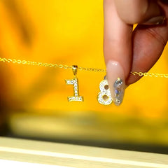 14K Gold-Plated 18 Years Be Young Necklace - beautiful gold pendant necklace