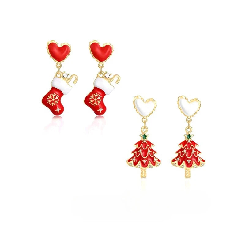 Perfect christmas earrings for adding glamour to any outfit