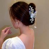 14K Gold-Plated Butterfly Flower Tassel Hair Clip - high quality Tassel Hair Clip