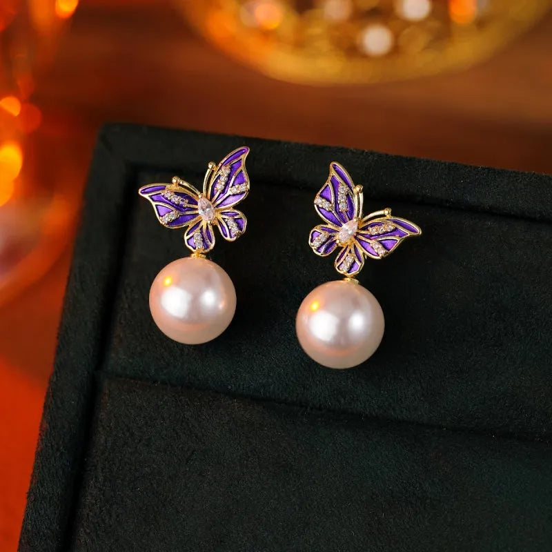 Styling the Butterfly Pearl Earrings for a chic and modern look