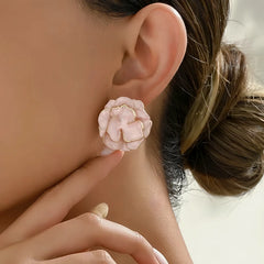 Perfect Camellia Flower Studs for adding glamour to any outfit
