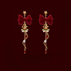 14K Gold-Plated Christmas Gift Bell Earrings - elegant Christmas Bell Earrings
