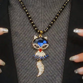 14K Gold-Plated Cute Smart Girl Fox Necklace - beautiful Smart Fox Necklace