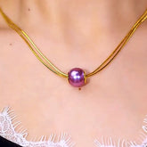 14K Gold-Plated Double-Layer Pearl Earrings - beautiful Double-Layer Pearl Earrings