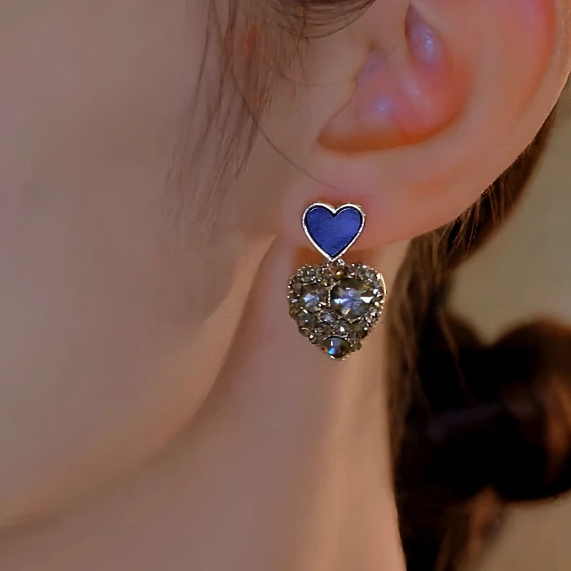 Perfect Black Heart Earrings for adding glamour to any outfit