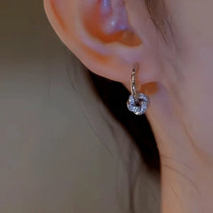 14K Gold-Plated Elegan One-Piece Plain Hoop Earrings - elegant Plain Hoop Earrings