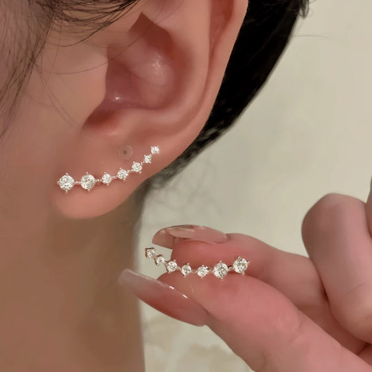 14K Gold-Plated Elegant Big Dipper Zircon Earrings - elegant Big Dipper Earrings