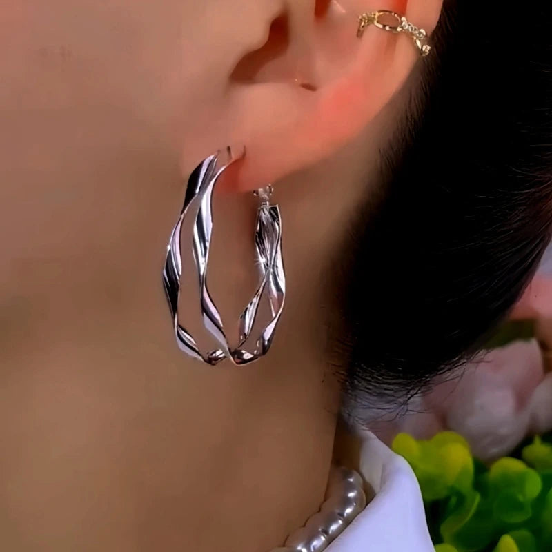 Perfect Double Layer Hoops for adding glamour to any outfit