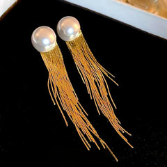 Perfect Pearl Tassel Earrings for adding glamour to any outfit