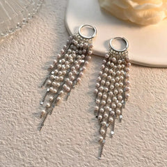 Perfect Pearl Tassel Earrings for adding glamour to any outfit
