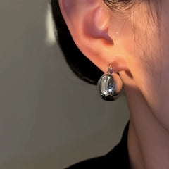 14K Gold-Plated Elegant Silver Bag Earrings - elegant Handbag Earrings