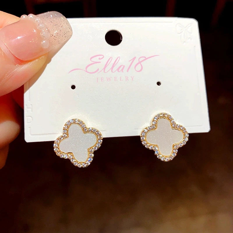 Styling the Black Flower Studs for a chic and modern look