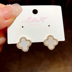 Styling the Black Flower Studs for a chic and modern look