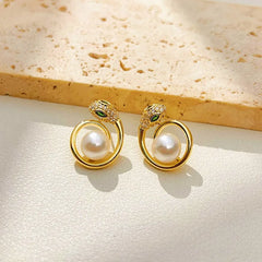 Perfect Snake Pearl Earrings for adding glamour to any outfit