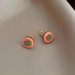 Angled view of the 14K Gold-Plated Elegant Studs