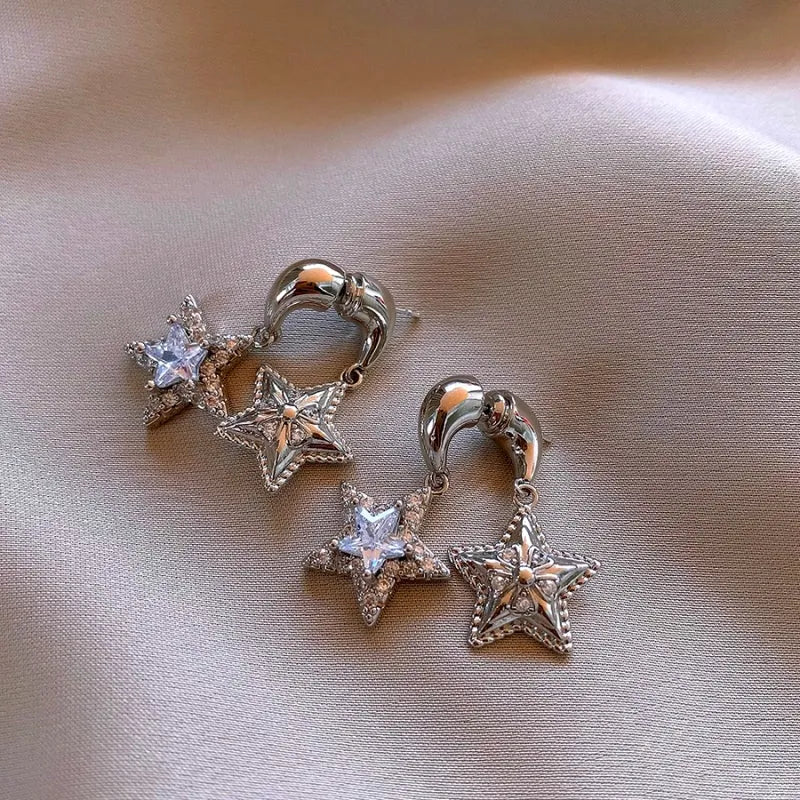 Perfect Multi-Layer Star Earrings for adding glamour to any outfit