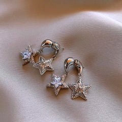 Perfect Multi-Layer Star Earrings for adding glamour to any outfit