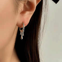 Perfect Silver Water Drop Earrings for adding glamour to any outfit