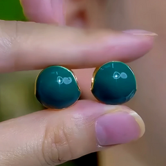 14K Gold-Plated Elegant Water Drop Earrings - elegant Blue Water Drop Earrings