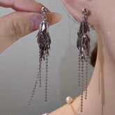 14K Gold-Plated Elegant Wheat Tassel Earrings - elegant Wheat Tassel Earrings