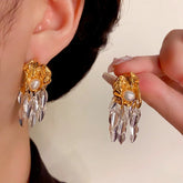 14K Gold-Plated Elegant Wheat Tassel Earrings - elegant Wheat Tassel Earrings