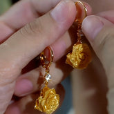 14K Gold-Plated Elegant Zircon Diamond Tassel Earrings - elegant Tassel Earrings