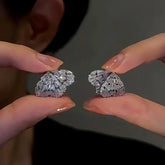 14K Gold-Plated Elegant Zircon Double-Layer Wing Earrings - elegant Wing Earrings