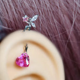 14K Gold-Plated Elf Heart Earrings - elegant Elf Heart Earrings