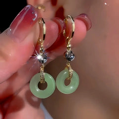 14K Gold-Plated Exquisite Ancient Style Peace Buckle Earrings - elegant Peace Buckle Earrings