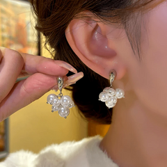 14K Gold-Plated Exquisite Grape Bead Tassel Earrings - elegant Grape Bead Tassel Earrings