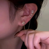 14K Gold-Plated French Retro Ear Bone Clip Earrings - elegant Retro Ear Cuff