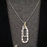 14K Gold-Plated Interlocking Necklace - beautiful Interlocking Circles