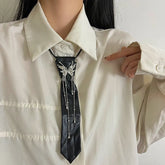 14K Gold-Plated Long Stackable Butterfly Tie Necklace - beautiful Butterfly Tie Necklace