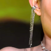 14K Gold-Plated Long Tassel Ear Cuffs ( 1 Pair ) - elegant Long Tassel Cuffs