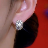 14K Gold-Plated Luxury Zircon Bling Earrings - elegant Zircon Bling Earrings