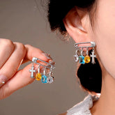 14K Gold-Plated Luxury Zircon Tassel Earrings - elegant Zircon Tassel Earrings
