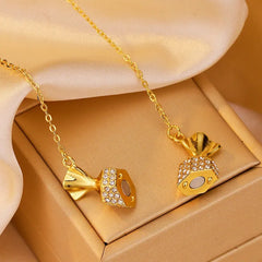 Close-up of the pendant and clasp on the Diamond Candy Necklace