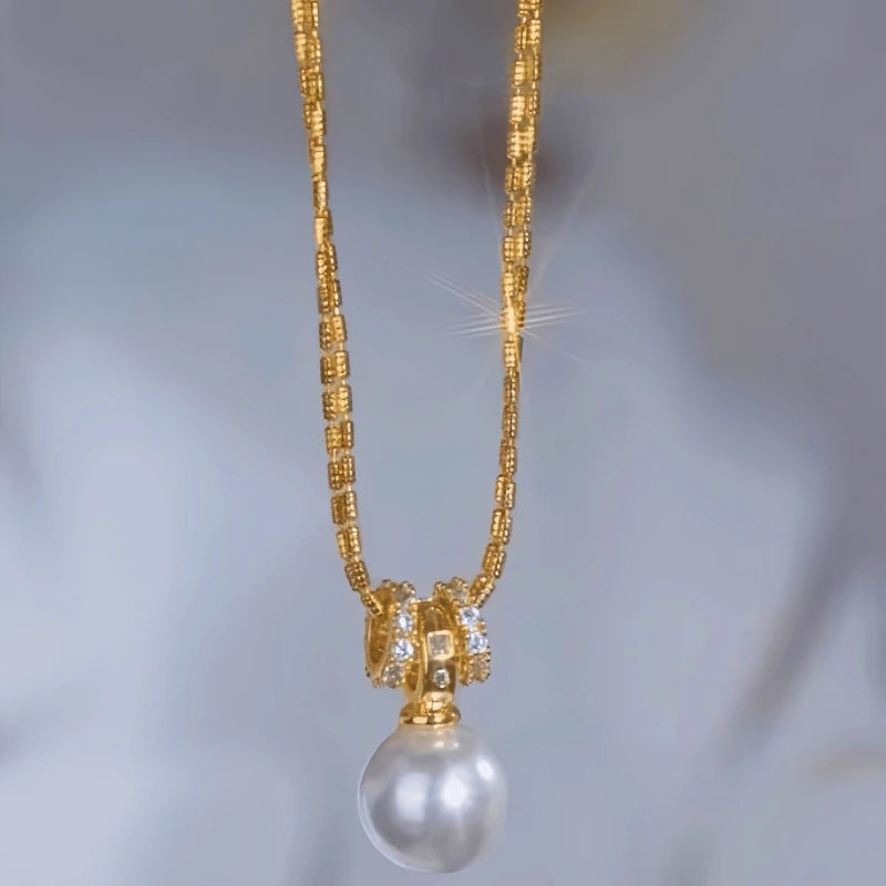 Close-up of the pendant and clasp on the Pendant Bead Earrings