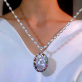 14K Gold-Plated Round Pearl Sweater Necklace - beautiful Pearl Sweater Necklace