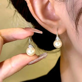 14K Gold-Plated Simple And Versatile Pearl Earrings - elegant Versatile Pearl Earrings