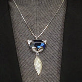 14K Gold-Plated Smart Fox Necklace - beautiful Fox Necklace