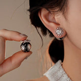 14K Gold-Plated Sun Jacket Earrings - elegant Sun Jacket Earrings