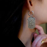 14K Gold-Plated Tassel Pendant Earrings - elegant Tassel Pendant Earrings