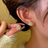 14K Gold-Plated Wind Bead Earrings - elegant Bead Earrings