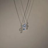 14K Gold-Plated Zircon Diamond Musical Note Necklace - beautiful Musical Note Necklace