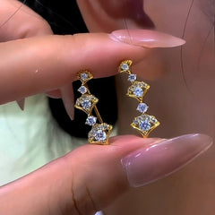 Close-up detail of the sparkling zircons and plating on the Ginkgo Leaf Crawlers