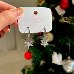 Perfect Zircon Snowflake Earrings for adding glamour to any outfit